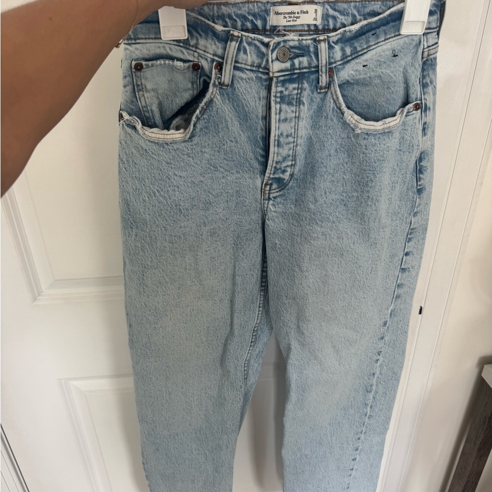 Abercrombie & Fitch Light Wash Boyfriend Jeans